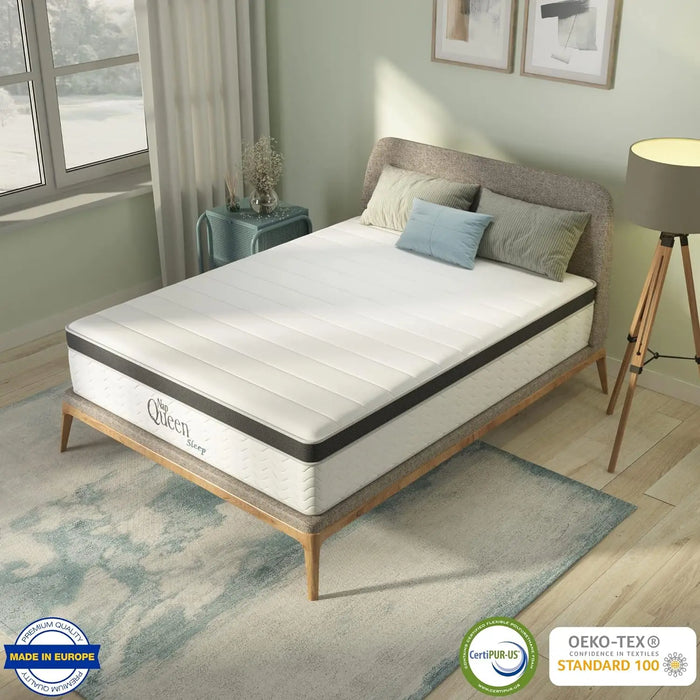 NapQueen 8 Inch Maxima Hybrid Mattress, Full Size, Cooling Gel Infused Memory Foam Full/Twin/Twin-XL/Full/Queen/King optional