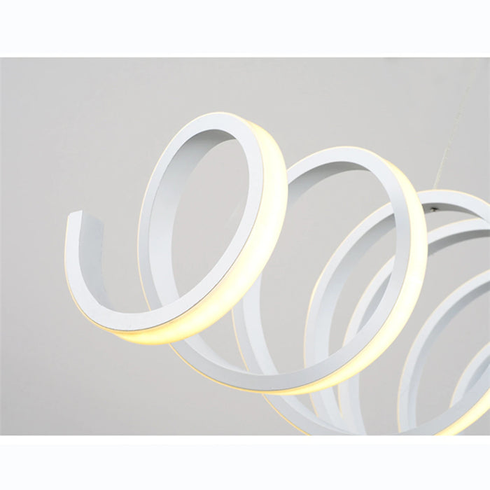 Acrylic Modern LED S-shaped lighting post Ceiling Light Dining Room Bar Pendant Lamp Fixture Chandelier Creative  Light