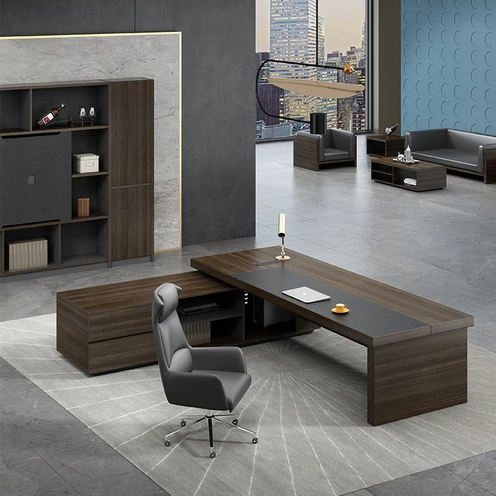 L Shaped Office Desk Standing Executive Vanity Manicure Table Cute Writing Wall Drafting Makeup Mesa Escritorio Furniture