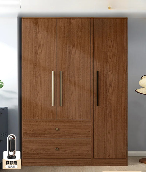 Wardrobe, household bedroom, flat door combination, coat cabinet, minimalist, solid wooden cabinet, storage cabinet