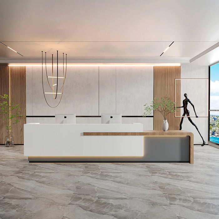 Cashier Table Stand Reception Desk Front Cash Information Barbershop Spa Salon Counter Luxury Comptoir De Caisse Furniture