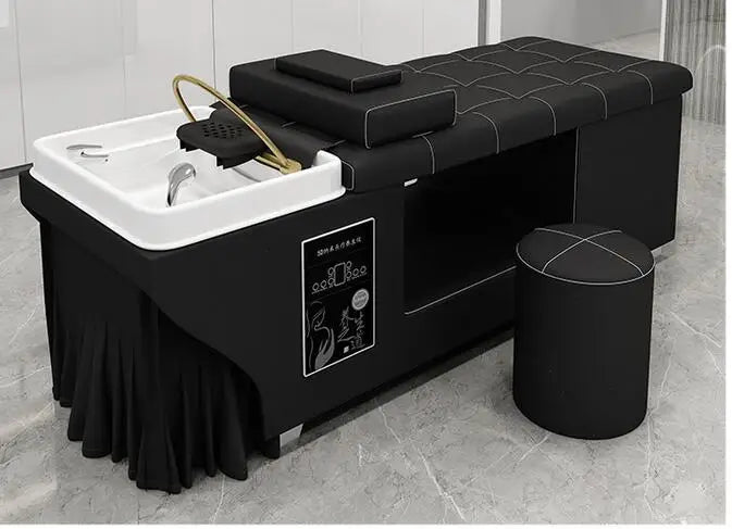 Thai shampoo bed, special water circulation head treatment bed for barber shop, hairdressing salon, ear picking, fumigation and