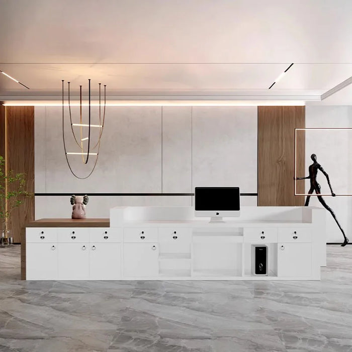Cashier Table Stand Reception Desk Front Cash Information Barbershop Spa Salon Counter Luxury Comptoir De Caisse Furniture