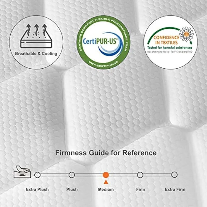 Queen Mattress, MOLBLLY 12 Inch Cooling-Gel Memory Foam and Individually Pocket Innerspring Hybrid Queen Bed Mattress in a Box,