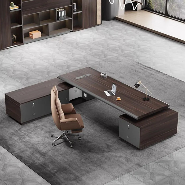 Executive Supplies Office Desk Writing Standing Organizers Monitor Computer Desks L Shaped Drawers Mesa Escritorio Furniture