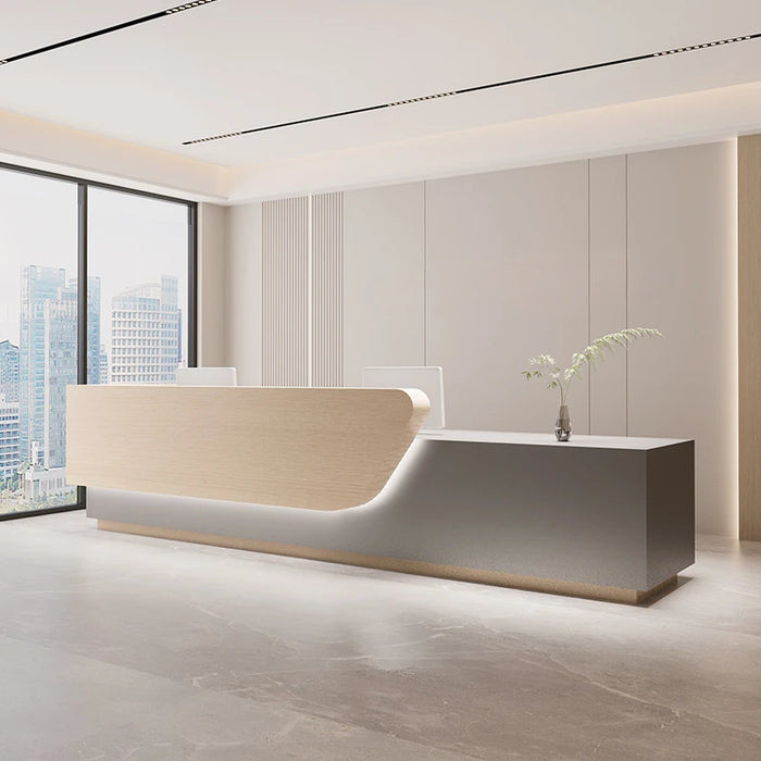 Writing Computer Reception Desk Vanity Service Desktop Console Reception Desk Cashiers Scrivania Reseption Modern Furniture