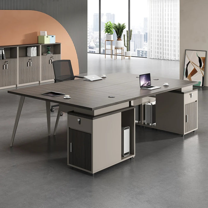 Drawers Study Work Desk Write Staff Executive Computer Modern Desk Reception Accessories Escritorio Ordenador Furniture HD50WD