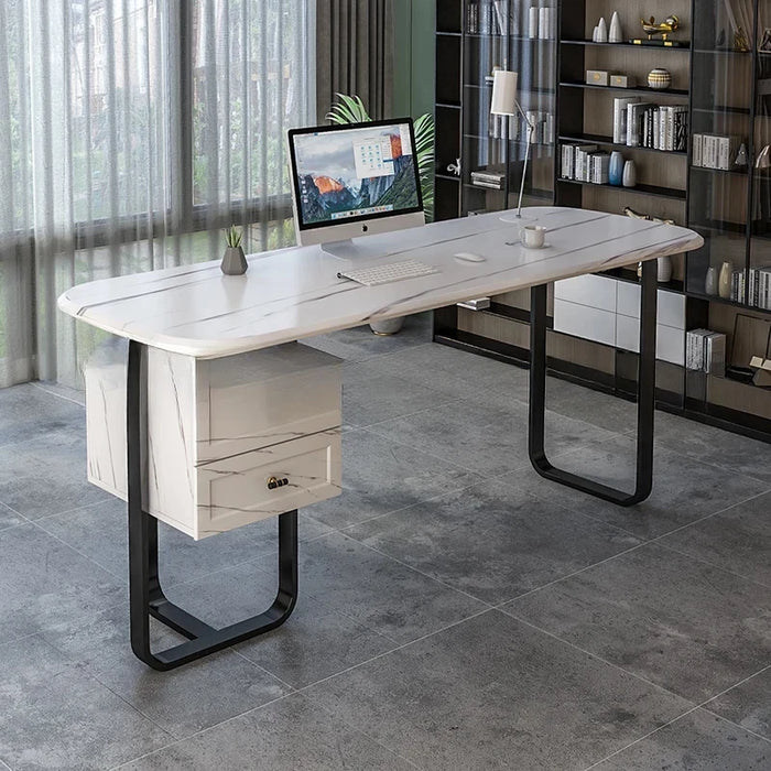 Boss Single Office Desk Luxury Modern Italian Write Executive Office Desk Home Table Escritorio Ordenador Work Furniture