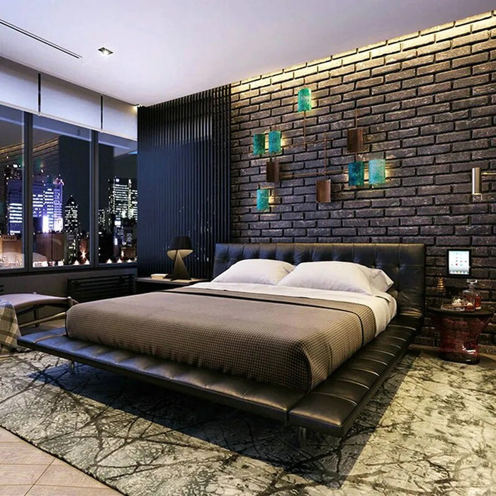Nordic Italian Genuine Leather Bed Frame Solid Wood Queen Headboard 150 Modern King Size Beds Furniture Villa Cama Matrimonial