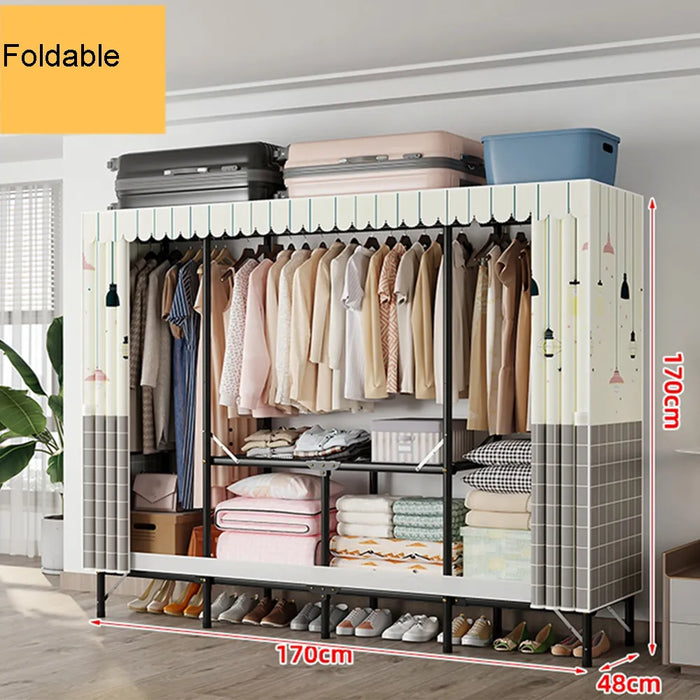 Storage Locker Dressers Folding Portable Cabinets for Living Room Garden Furniture Set Clothes Closet Wardrobe Organizers Cloth