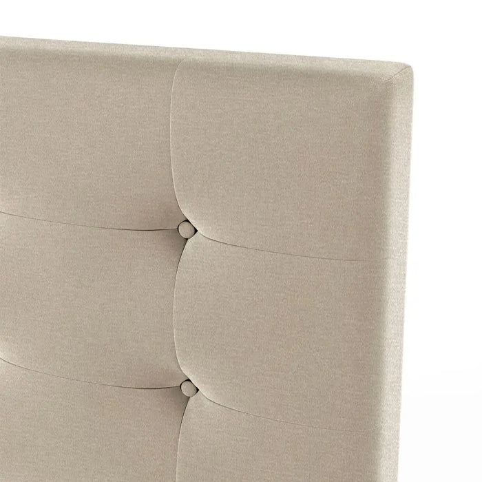 Upholstered Platform Bed with Classic Headboard and 4 Drawers, No Box Spring Needed, Linen Fabric, Queen Size - 3 Colors