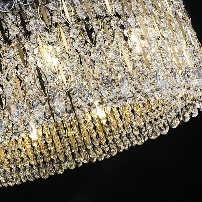 Modern Style High Quality Decorative Stainless Steel And Crystal Pendant Lighting Nordic Living Dining Room Chandeliers