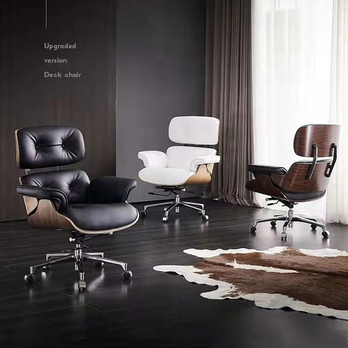 Office Chair Relaxing Leather High-Quality Designer Simple Modern Luxury Furniture Chair Comfortable Rotating Boss Chair
