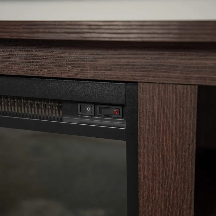 Classic 4 Cubby Fireplace TV Stand for TVs Up to 65 Inches Modular Furniture Living Room 58 Inch Espresso Freight Free