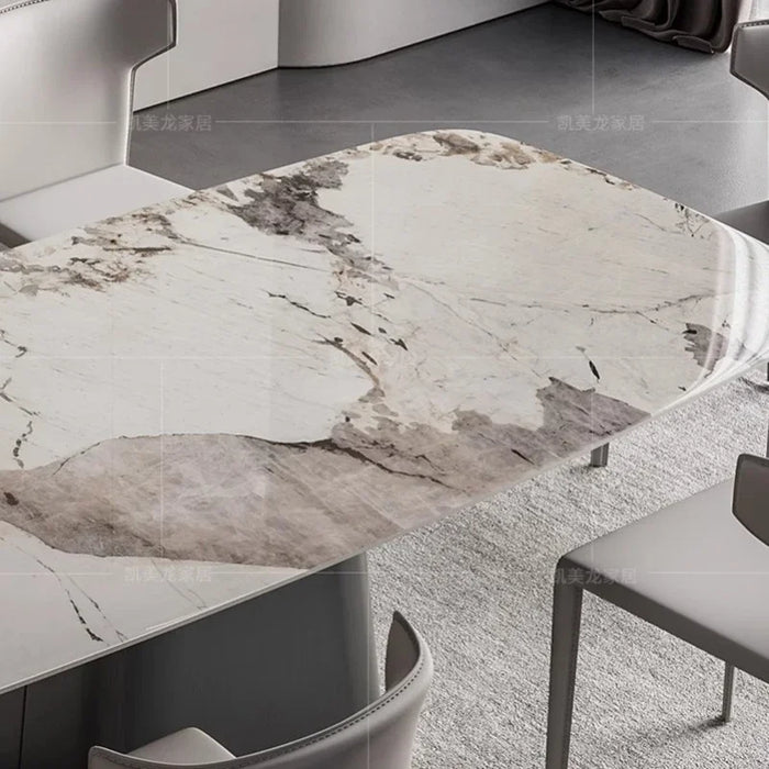 Restaurant Mobile Dining Table Marble Coffee Hall Living Room Wall Kitchen Luxury Dining Table Side Mesa De Jantar Furniture