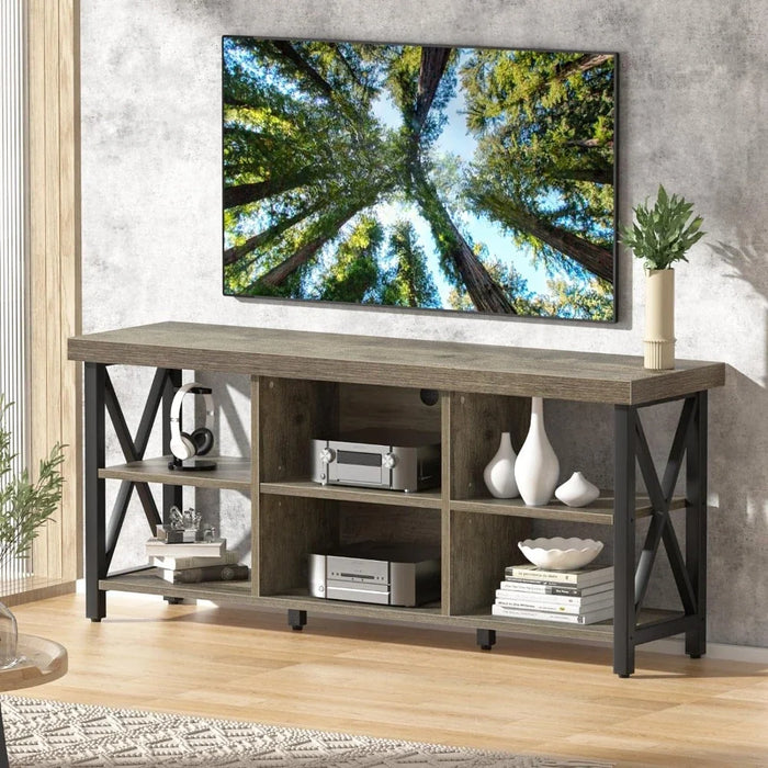 TV cabinet living room furniture free shipping tv cabinet with 6 living room storage space shelves modern home
