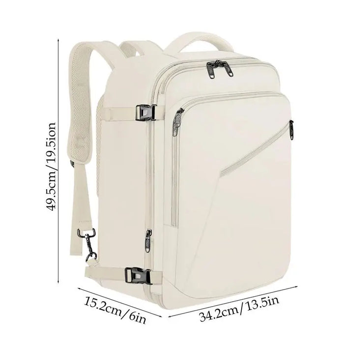 Airplane Carry On Backpack 40L Extra Large Expandable Waterproof Travel Backpack Sports Luggage For Travel Overnight Women