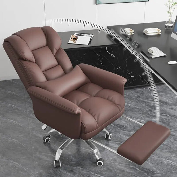 Computer Leather Seat Boss Business Office Chair Events Back Comfortable Sedentary Lazy Leisure Cadeiras Italian Furniture
