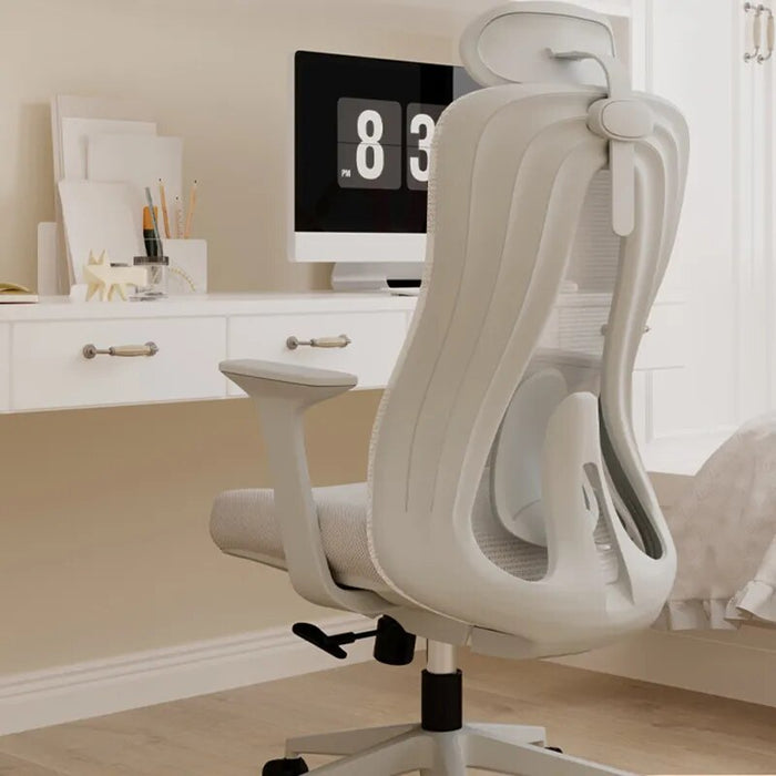 Adjustable Lumbar Design Office Chair Neck Support Pillow Elastic Floor Work Chair Mobile Soft Silla Giratoria Home Furniture