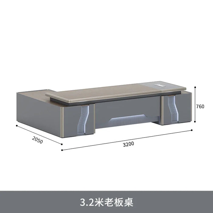 Luxury Office Desk Reception Gaming Monitor Comfortable Wooden Desk Modern Work Shelf Student Mesa Ordenador Home Furniture