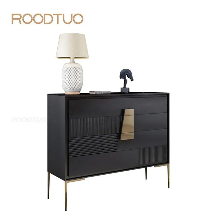 Minimalist Storage Cupboard Display Cabinet Dining Room Sideboard With Drawers Living Room Furniture Black Cabinet