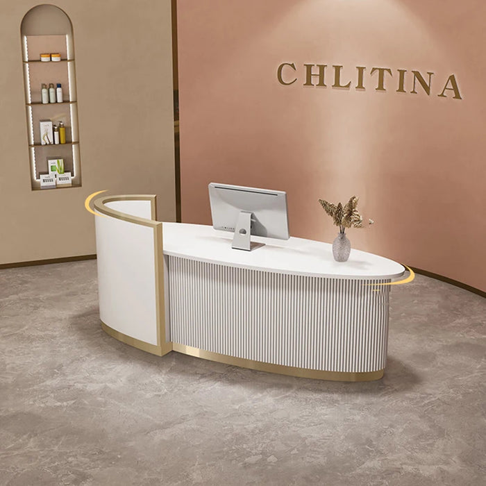 Salon Clothing Front Desk Reception Counter Register Bar Supermarket Counter Retail Shop Mostrador Oficina Commercial Furniture