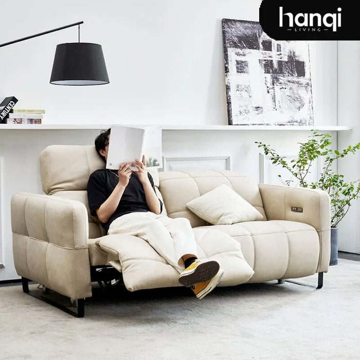 Living Room Office Electric Sofa Lazy Recliner White Leather Floor Modern Sofa Luxury Accent Sillon Electrico Set Furnitures