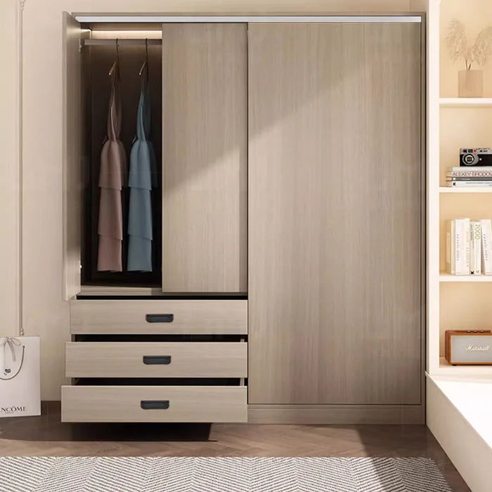 Children Clothes Wardrobe Storage Drawer Wood Sliding Doors Bedroom Wardrobe Closet Systems Quarda Roupas Closets Armables