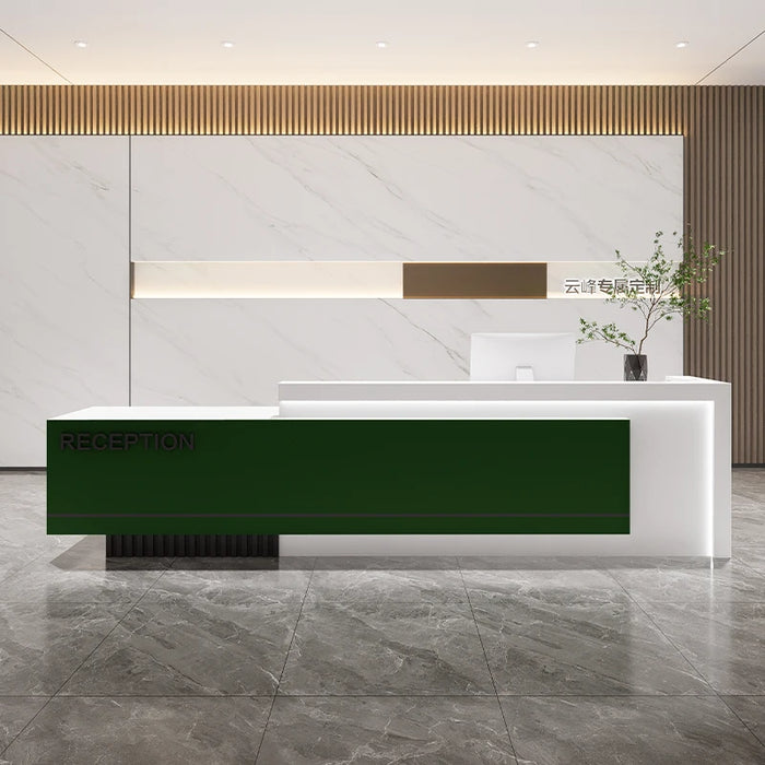 Commercial Front Reception Desks Display Shelves Supermarket Reception Desks Counter Computer Balcao De Loja Furniture Counter