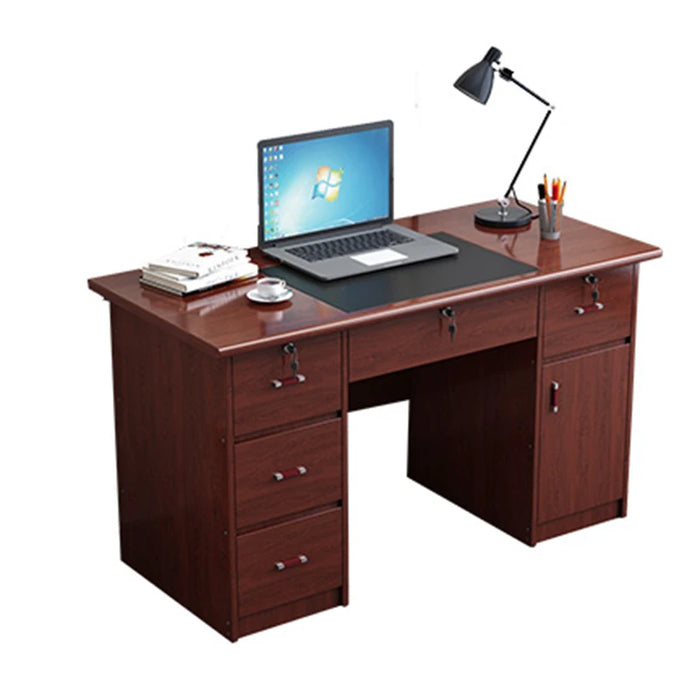 Drawers Workstation Office Desk Wood Computer Storage Modern Desk Executive Counter Tavolo Scrivania Ufficio Luxury Furniture