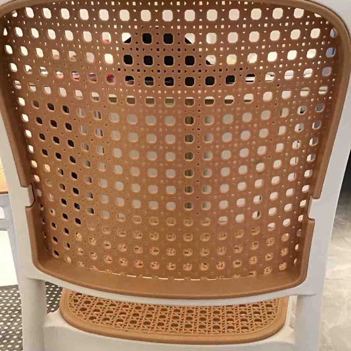 Rattan Nordic Dining Chairs Plastic Salon Unique Design Dining Chairs Modern Luxury Silla Comedor Dining Room Furniture WK50CY
