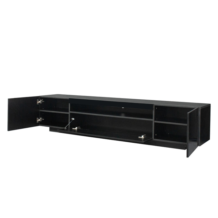 TV Cabinet Wholesale,  TV Stand with Lights, Modern LED TV Cabinet with Storage Drawers, Living Room Entertainment Center Media