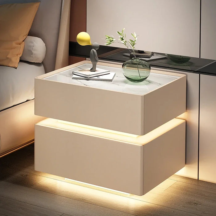 Storage Comfortable Bedside Tables Multifunctional Smart Luxury Bedroom Bedside Table Auxiliary Created Comodino Home Furnitures
