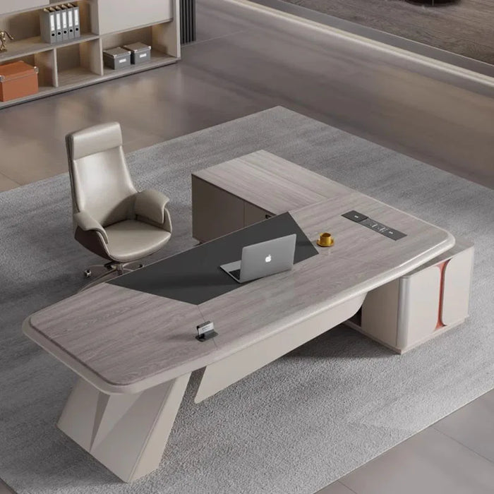 Office Table Study Desk Writing Executive Student L Shape Desk Electric Moder Work Scrivanie Per Computer Furniture Desk