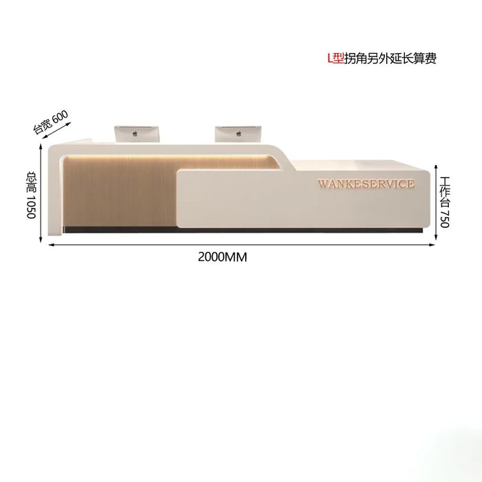 Beauty Salon Reception Desk Counter Counter Lectern Podium White Luxury Cash Reception Desks Shop Muebles Modern Furniture