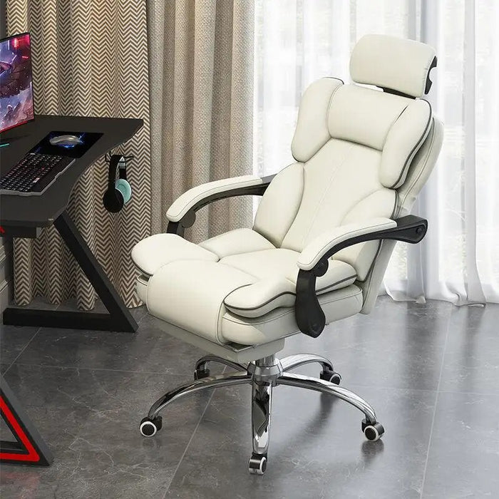 Leather Computer Office Chairs Mobile Comfortable Rocking Bedroom Office Chairs Cushion Sillas Para Comedor Modern Furniture