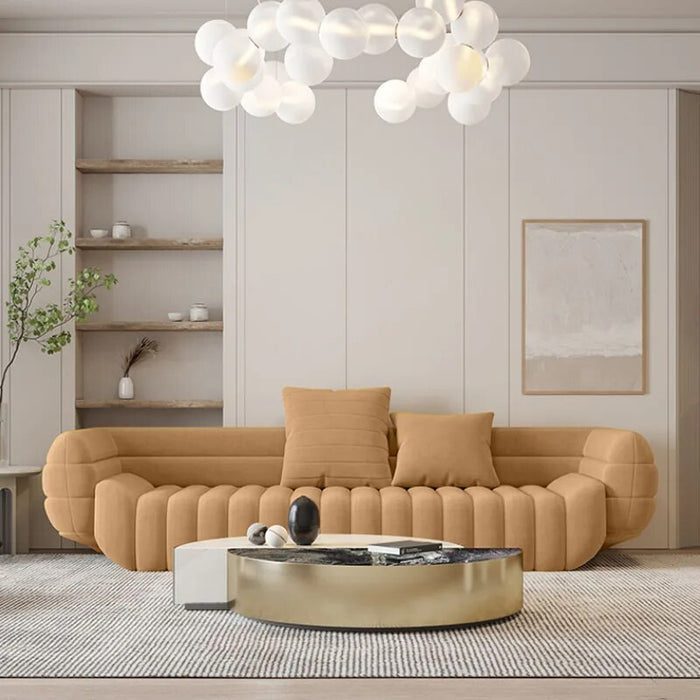 High Quality New Style Special-shaped Pumpkin Cashmere Fabric Living Room Sofa Sets
