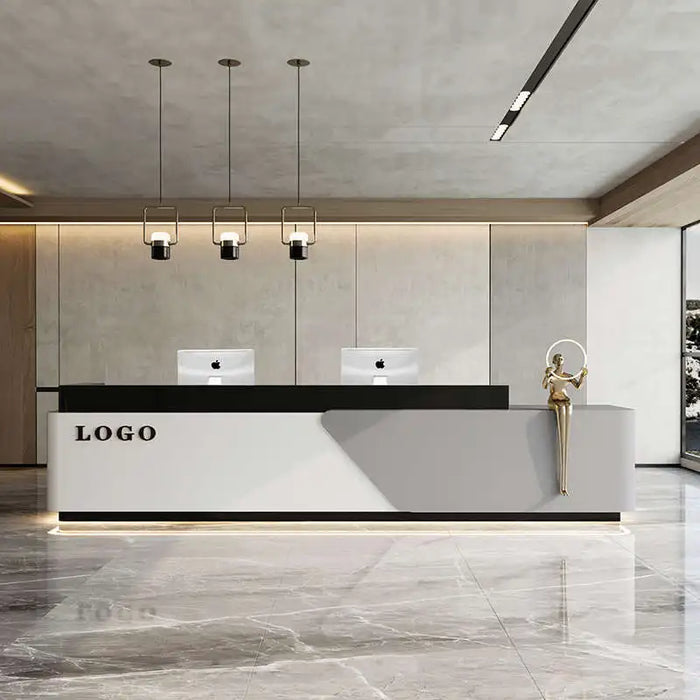 Salon Reception Desk Shop Counter Restaurant Computer Service Desk Vanity Coffee Beauty Table Basse Pour Salon Wood Furniture