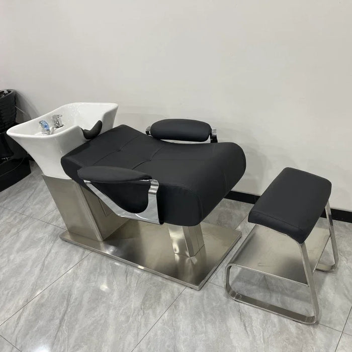 Ergonomics Lounge Shampoo Bed Comfort Massage Beauty Salon Head Spa Equipment Barber Shop Massageador Salon Equipment LJ50SC