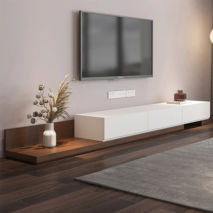 Modern Cabinet tv stand salon center living room furniture mobile Wood White TV Stand Wooden Media Console Drawers Soild Wood