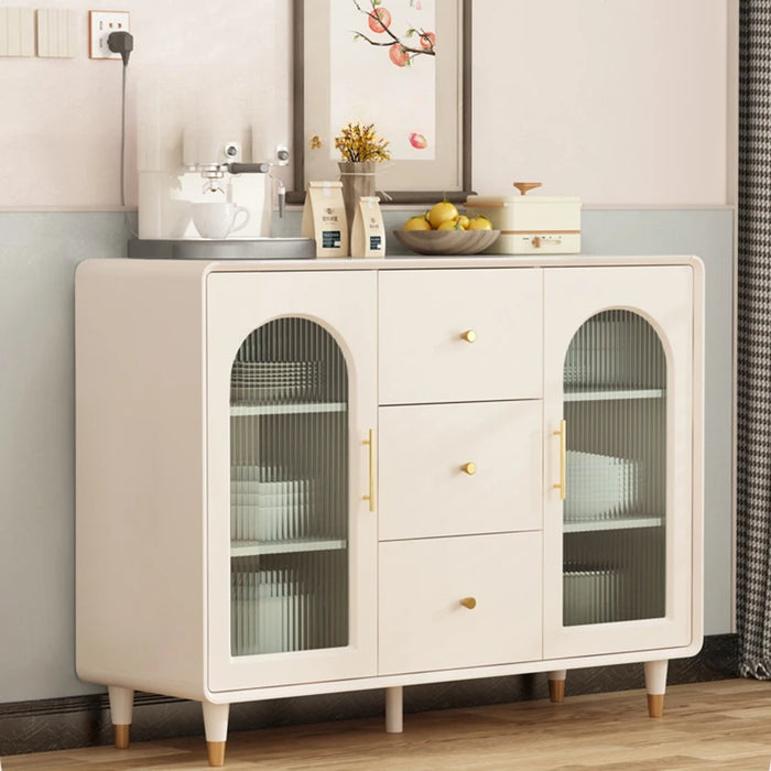 Luxury Buffet Sideboard Bed Side Table Drawers House Display Modern Kitchen Sideboard Glass Side Meuble Cuisine Home Furniture