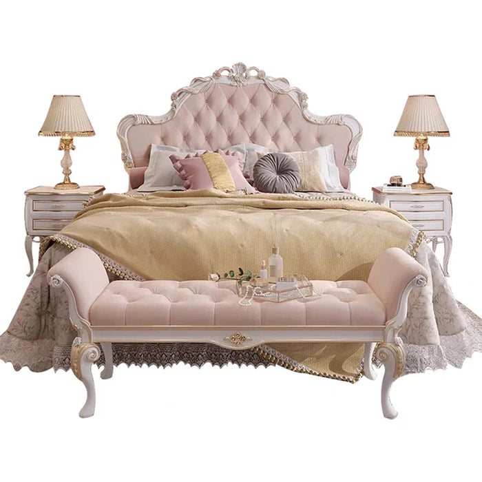 Nordic Queen Double Bed Modern Whitr King Kids Girl Headboard Double Bed Boys Sleeping Camas Matrimonial Bedroom Furniture
