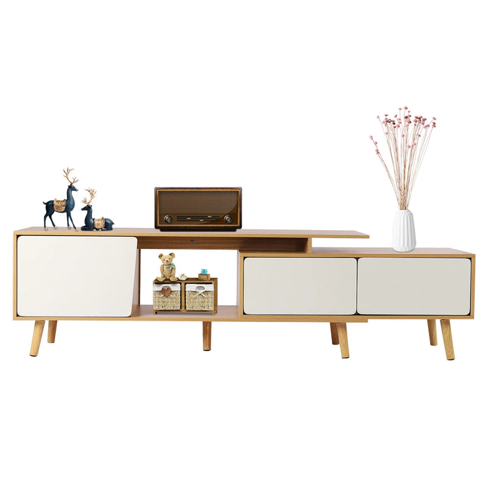 Adjustable TV Stand,Heavy Duty TV Armoire Entertainment Unit Media Console Stand Living Room Furniture