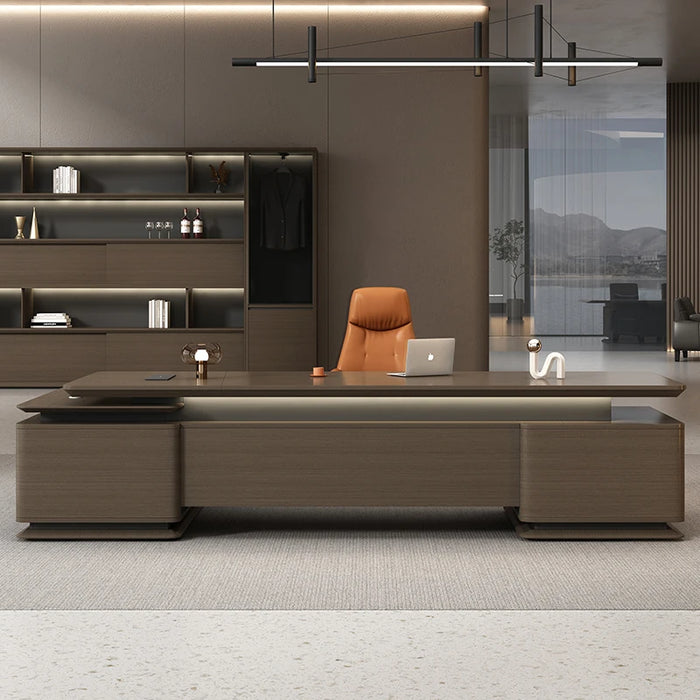 Luxury Storage Office Desk Vanity Executive Writing Reception Office Desk Workbench Scrivania Con Cassetti Home Furniture