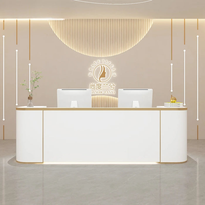 Lectern Front Reception Desks Luxury Shop Checkout Modern Information Counter Table Reception Desks White Mostrador Furniture