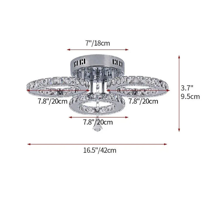Crystal Ceiling Lamps Living Room Home Luminaire Modern Ceiling Chandeliers for Bedroom Restaurant Lighting Fixtures Plafonniers
