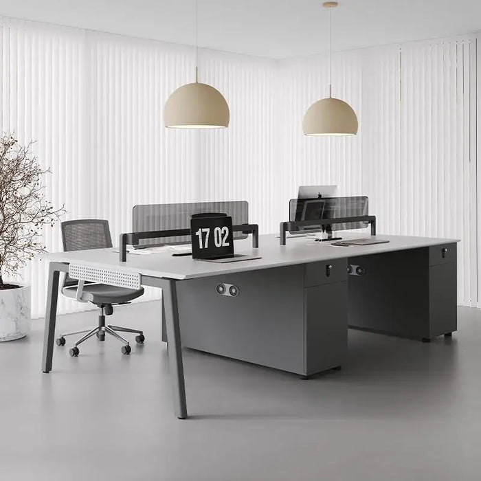 Wood Studio Office Desk Double Executive Drawers Standing Multifunction Ideas Desk Tables Design Biurko Komputerowe Furniture