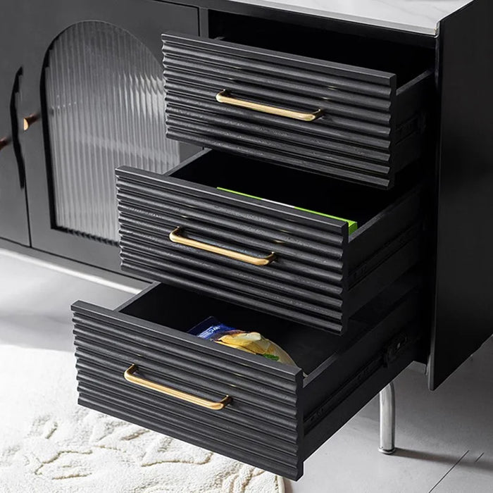 Modern Storage Kitchen Cabinets Filing Wood Laden Glass Display Buffet Sideboard Closet Luxury Bedroom Cajonera Dining Room Sets