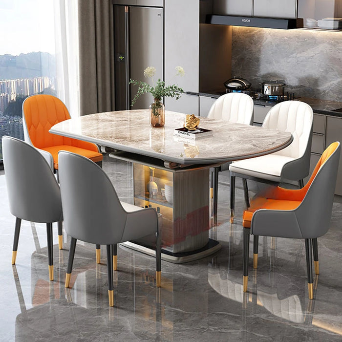 Mobile Coffee Dining Tables Kitchen Restaurant Marble Luxury Dining Tables Desk Living Room Mesa De Comedor Home Furniture