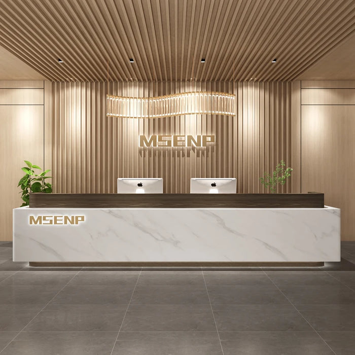 Shop Cashier Reception Counter Desk Modern Beauty Salon Cash Bar Counter Retail Shop Spa Mostrador Oficina Office Furniture